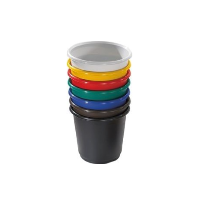 Trojan 18 Litre Colourful Rainbow Wastebaskets (Pack of 4)