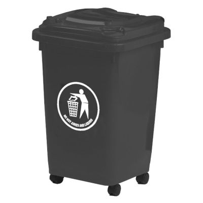 30 litre Wheelie Bin Black