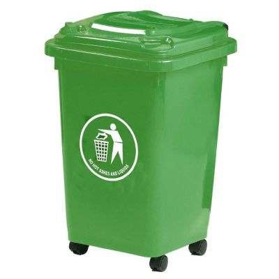 50 Litre Wheelie Bin Green