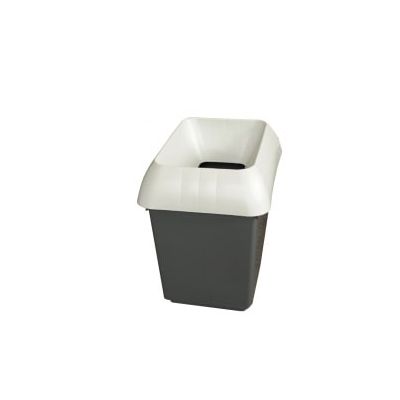 30 Litre Recycling Bin for Non Recyclable Waste with Light Grey Lid