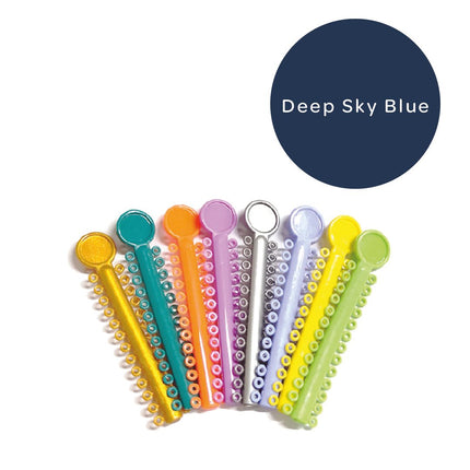 Elastomeric Ligatures Regular Deep Sky Blue 