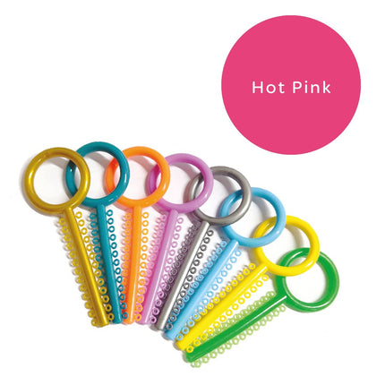 Elastomeric Ligatures Hot Pink 