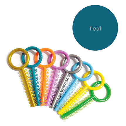 Elastomeric Ligatures Teal 