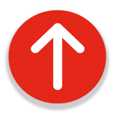 Circular Arrows Sign Red
