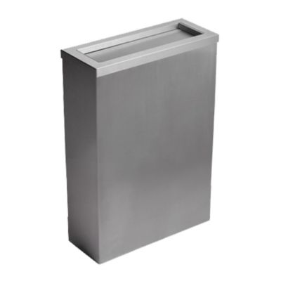 Opal Brushed Stainless 30L Waste Bin - Flap Lid