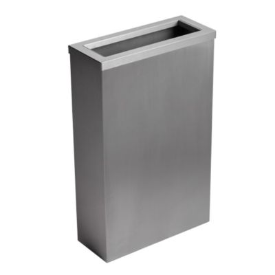 Opal Brushed Stainless 50L Waste Bin - Chute Lid
