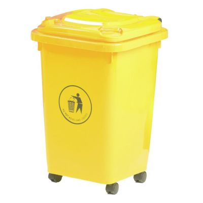 50 Litre Wheelie Bin Yellow