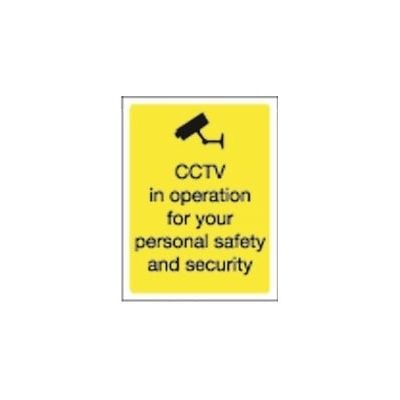 CCTV in Operation Security Sign- Self Adhesive Vinyl (K- 400x300mm)