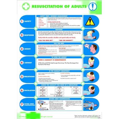 Resuscitation of Adults Poster (420 x 590mm)