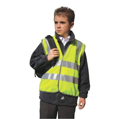 Yellow Hi Visibility Children's Waistcoat